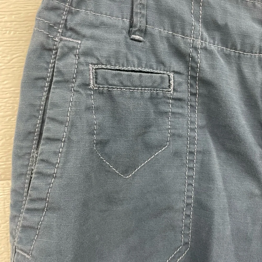 Eddie Bauer Blue Drawstring Hem‎ Cargo  Mercer Fit Bermuda Shorts Petite 2
